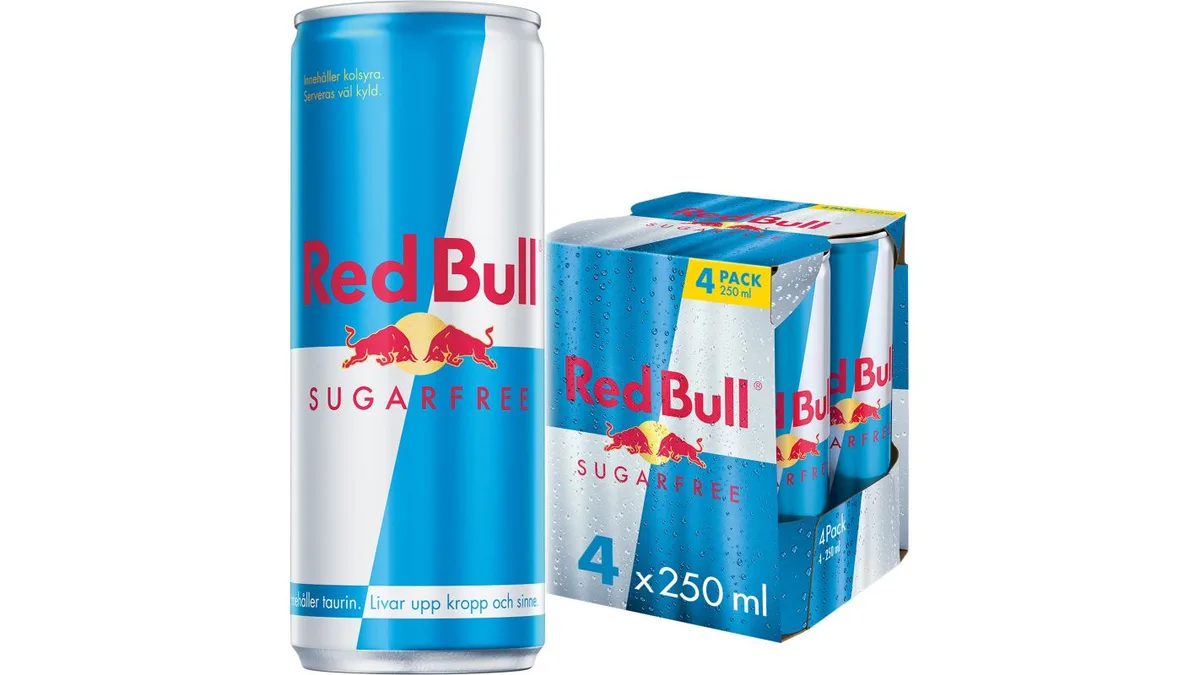 Energidryck Sockerfri 4-pack 25cl - Red Bull