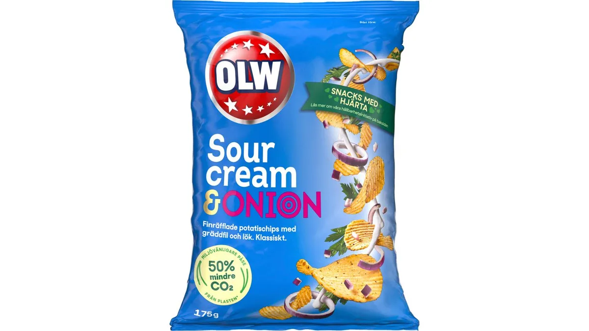 OLW Chips Sourcream and Onion 175 g