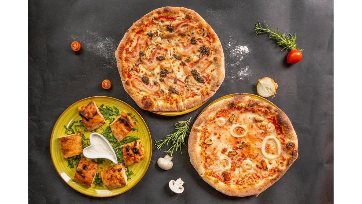 Trio pizza single + 3 sos