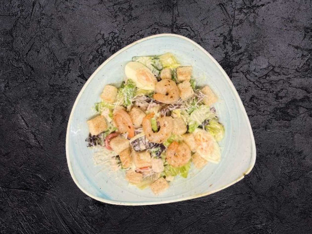 Caesar with shrimp