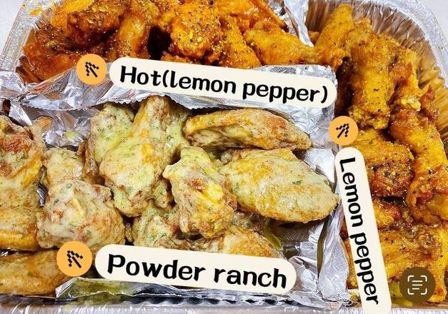 40Pc Wings Combo(With Med Side and 1 Large Drink)