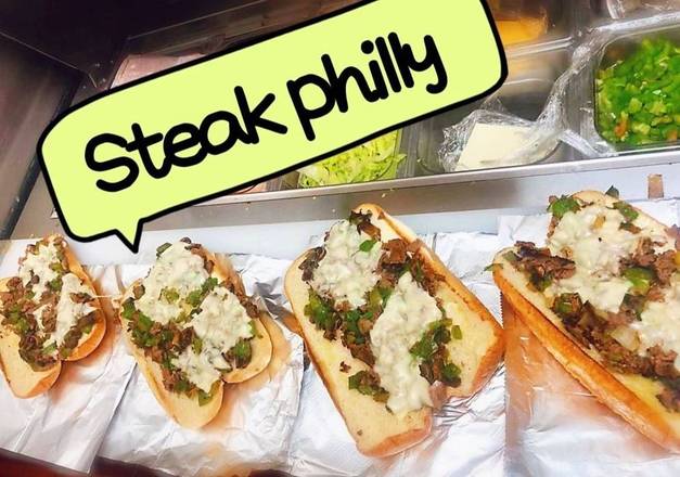 Beef Philly With 10Pc Wings Combo