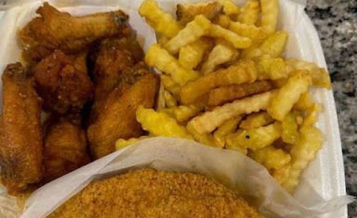 Wing (6Pc) With Catfish (1Pc) Combo