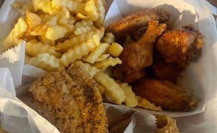 Wing (6Pc) With Whiting (1 Pc) Combo