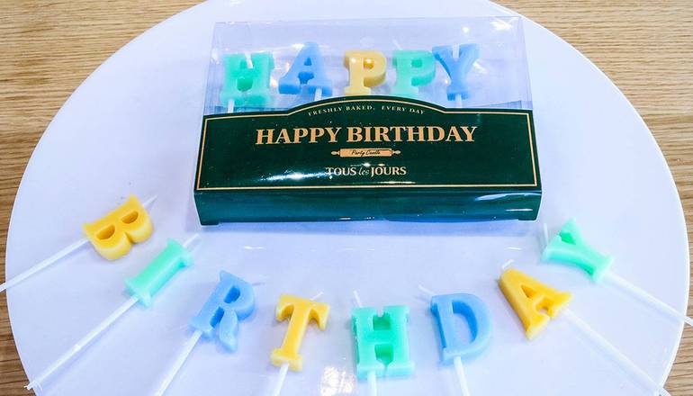 Happy Birthday Candle Set