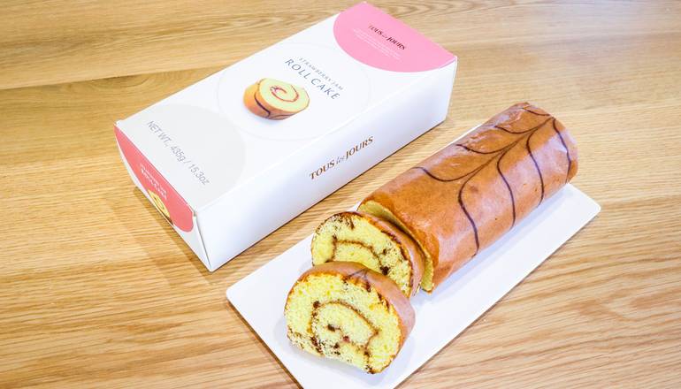 Strawberry Jam Roll Cake