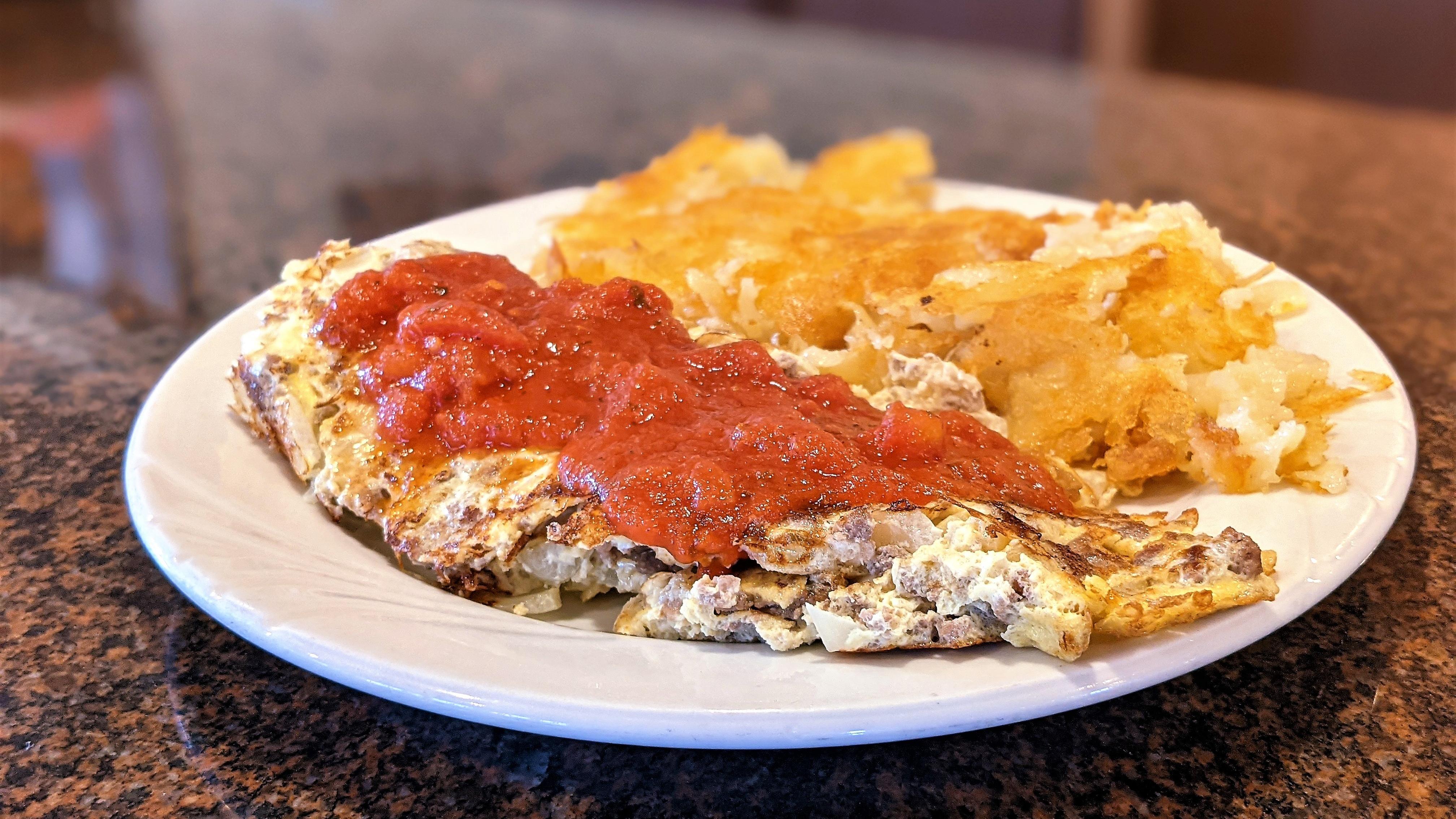 Philly Cheesesteak Omelet