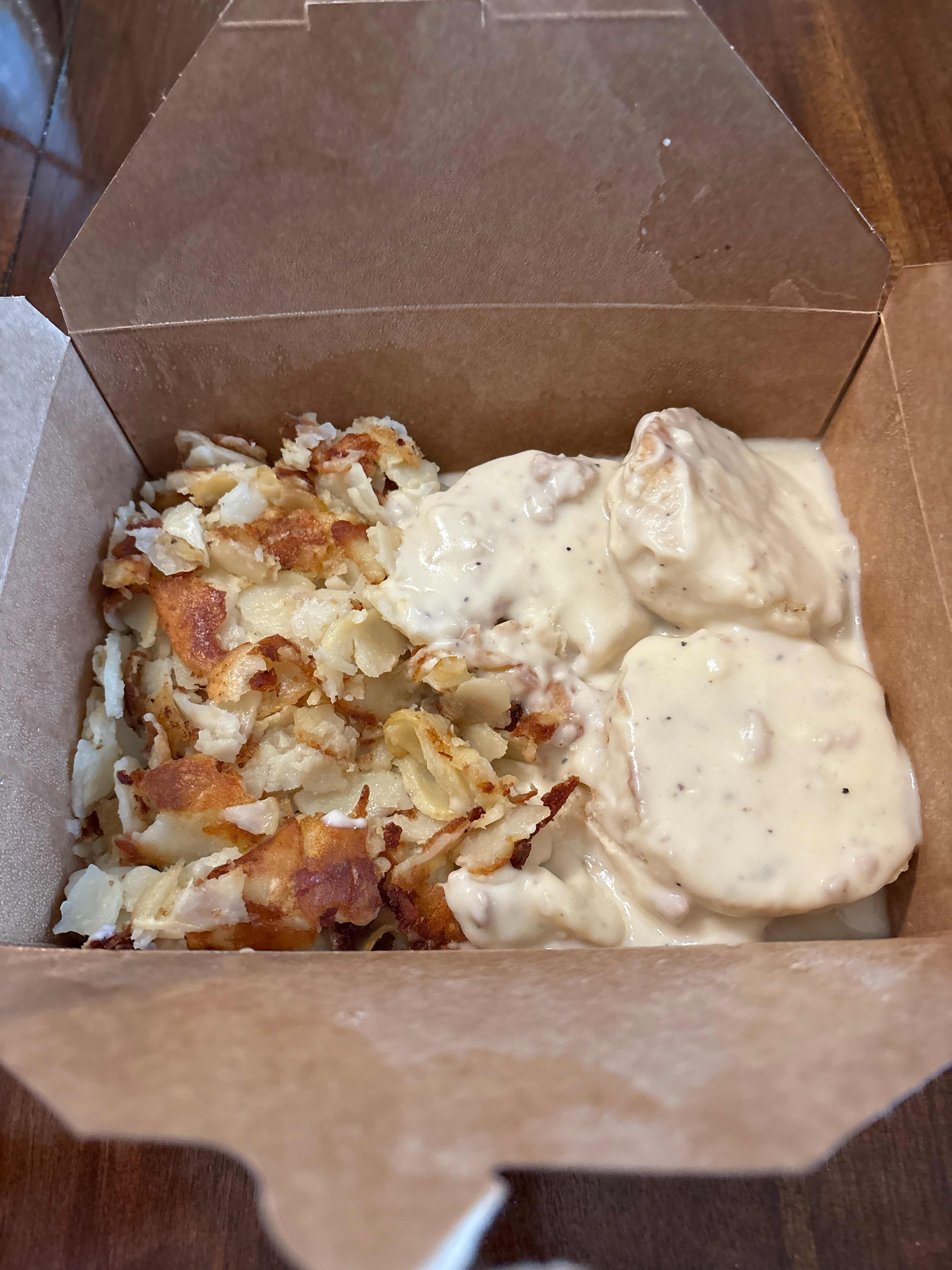 Sausage Gravy and Biscuits