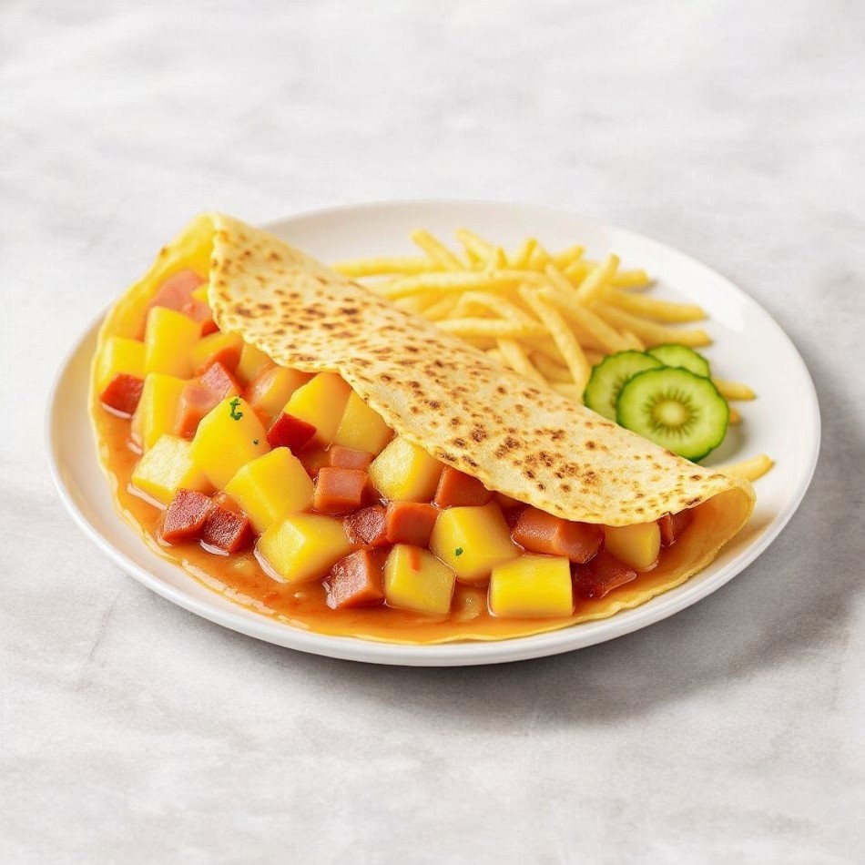 Combo Tortilla Rellena Piña Jamón