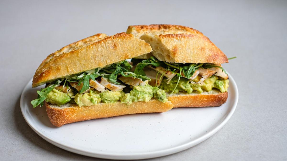 AVOCADO and CHICKEN BAGUETTE