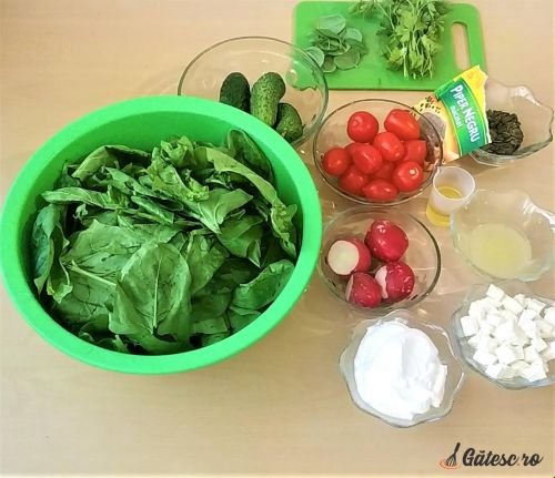 SALATA DE ROSII CU TELEMEA DE VACA