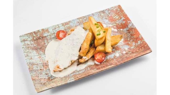 Petto di Pollo con Formaggi Blu/Piept de pui in sos branzeturi