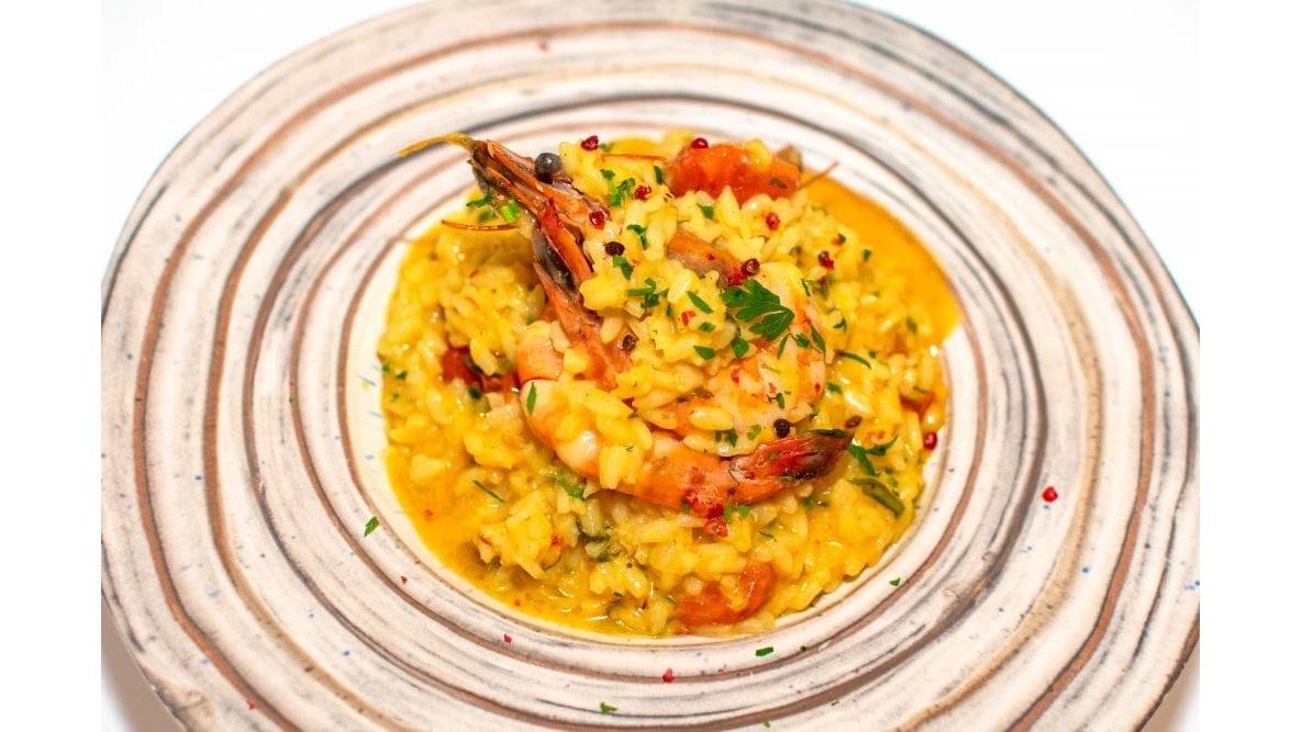 Risotto con gamberi/Orez cu creveti