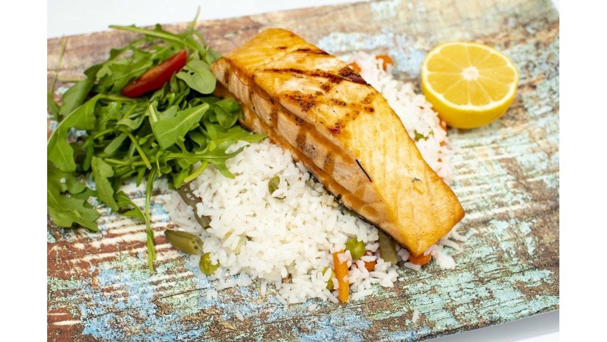 Salmone Alla Griglia/File de somon la gratar