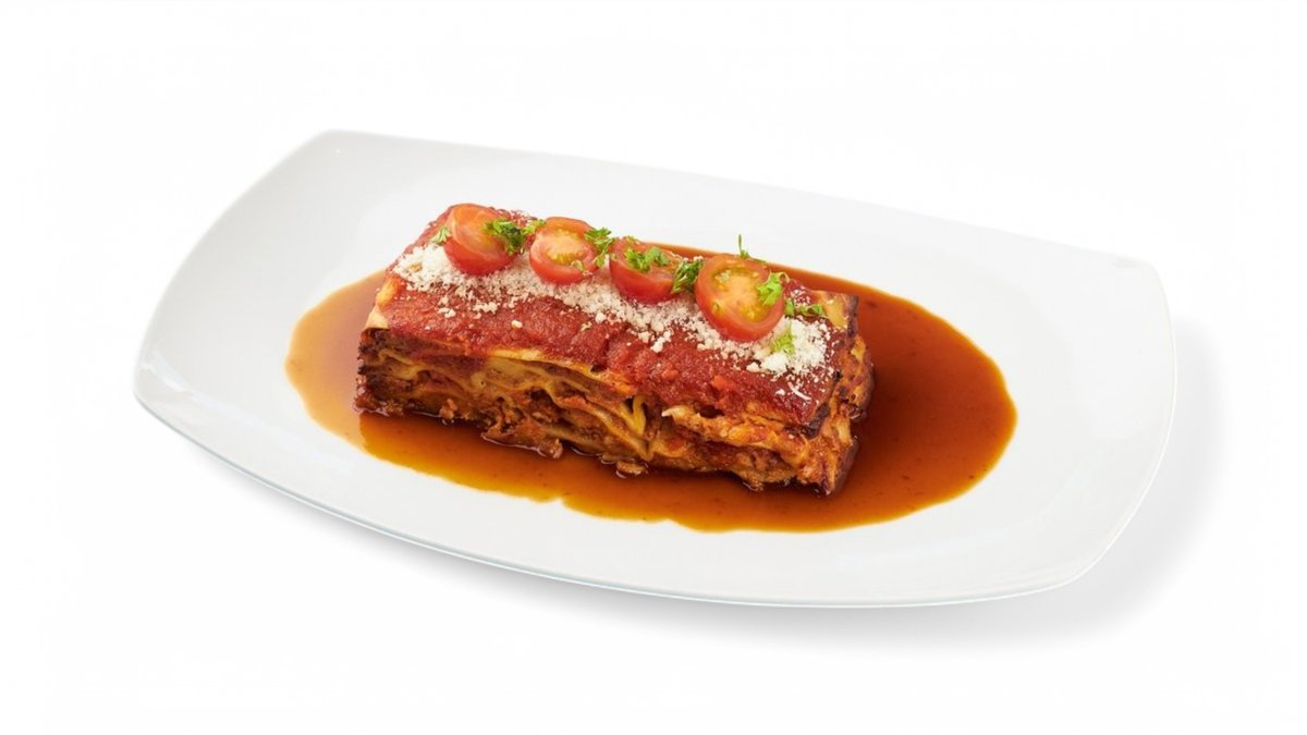 Lasagna con ragú di vitello