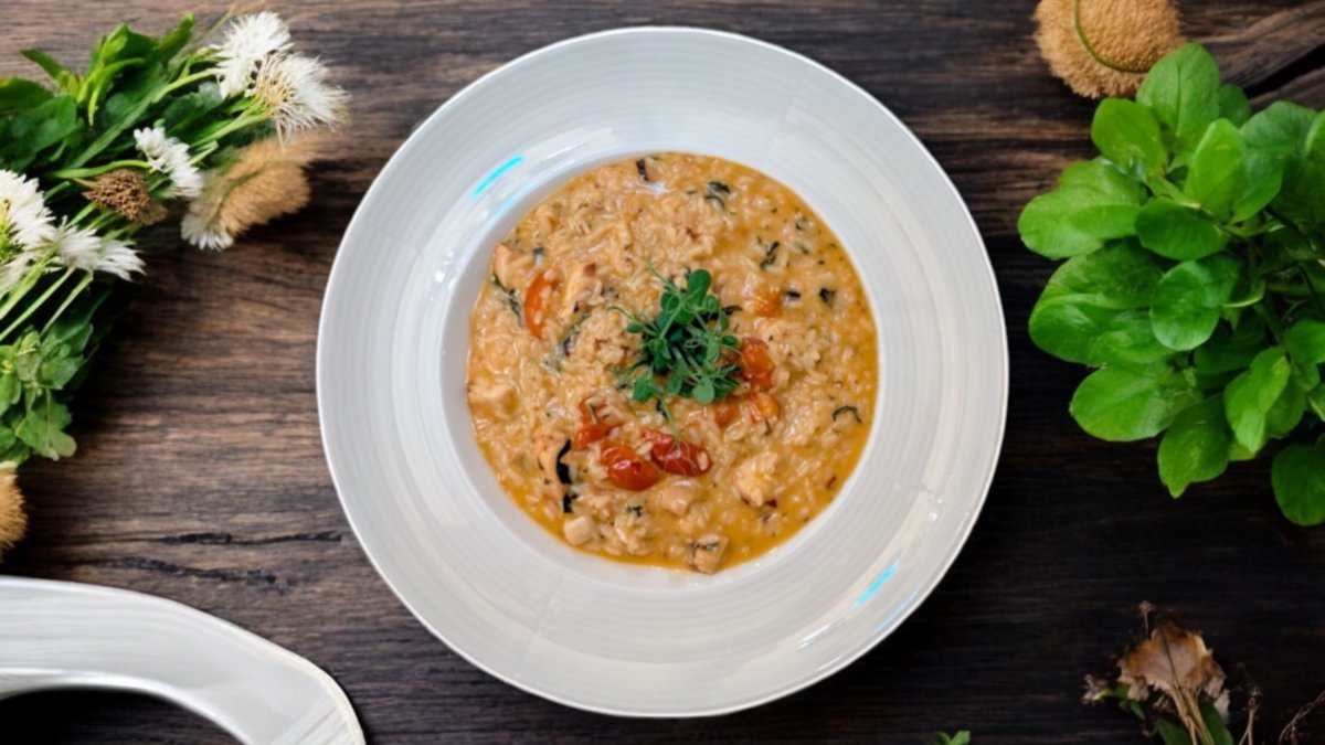 Csípős polipos risotto