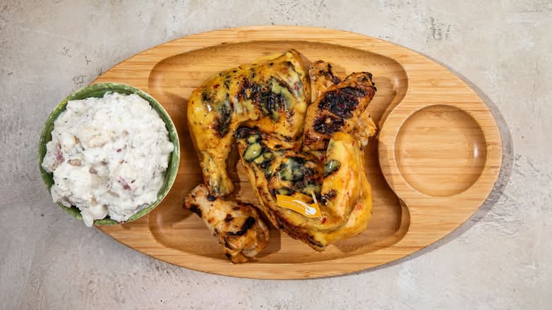 All In One - Half Chicken + 3 wings + 1 Reg Side