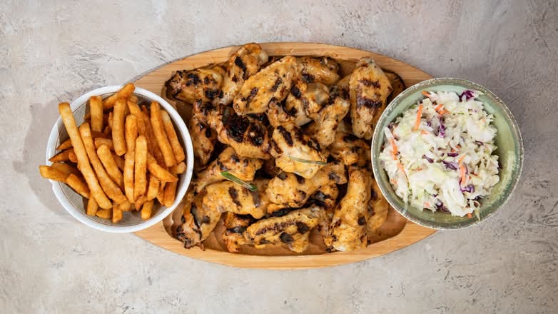 Tribos Wings Platter - 24 Wings + 2 Large Sides