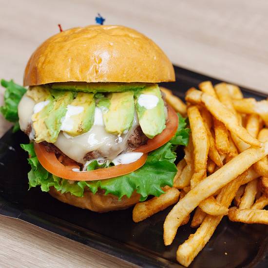 Avocado and Swiss Burger