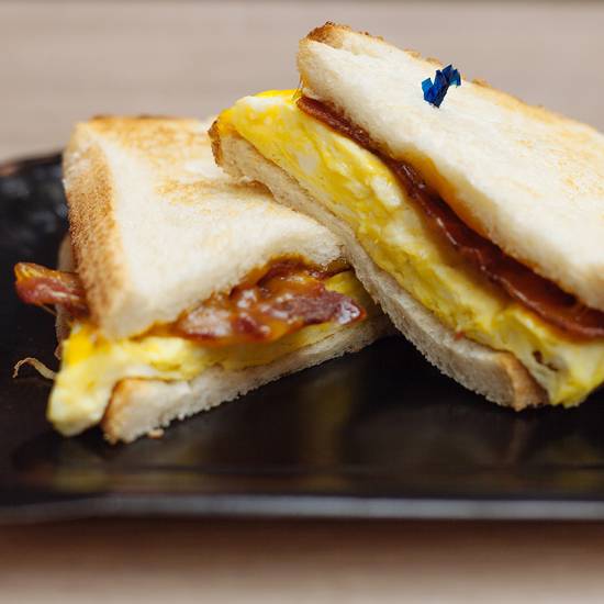 Eggs and Cheese with Bacon