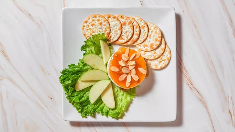 Warm Brie with Mango Chutney and Almonds