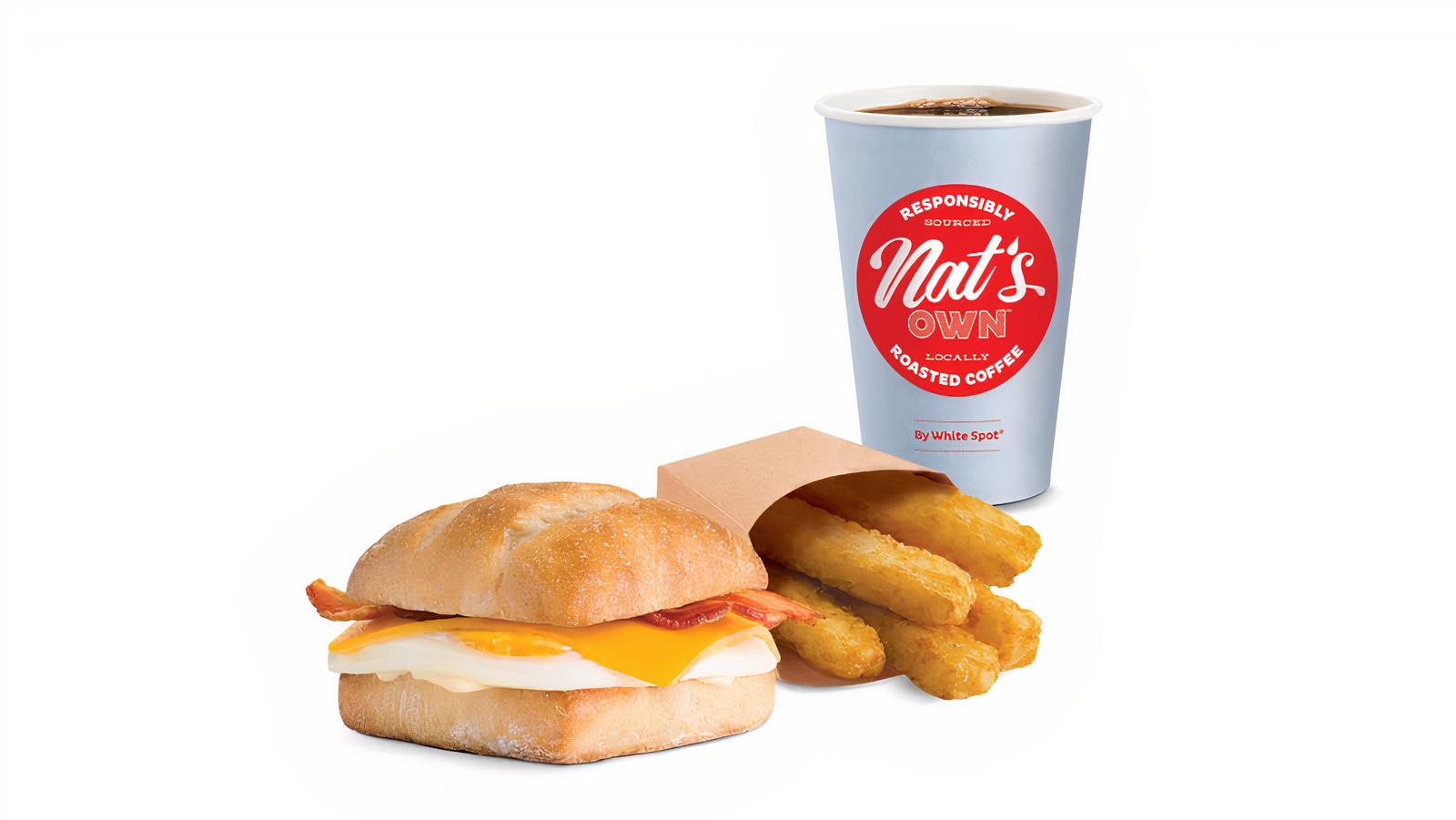 Breakfast Ciabatta Sandwich Combo