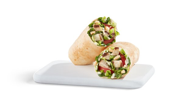 SuperGreen Caesar Chicken Wrap