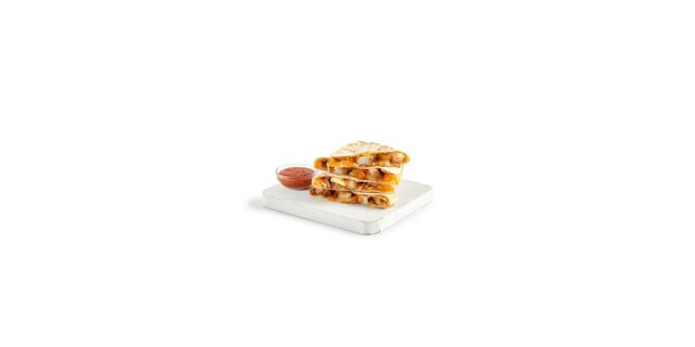 Three-Cheese and Chicken Dilla