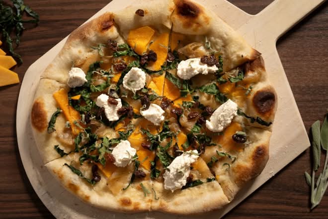 Seasonal Butternut Squash Pizza, V