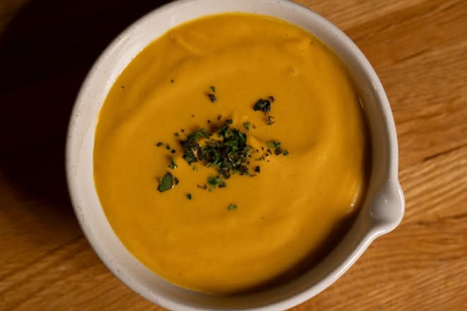 Seasonal Roasted Butternut Squash Soup, V GF