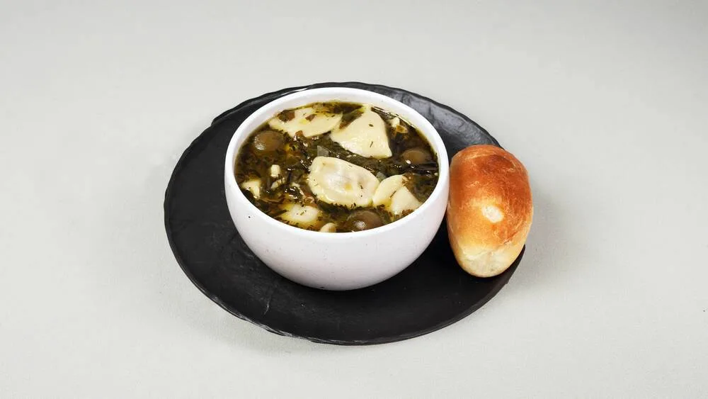 Dumplings in Chakafuli soup + bread