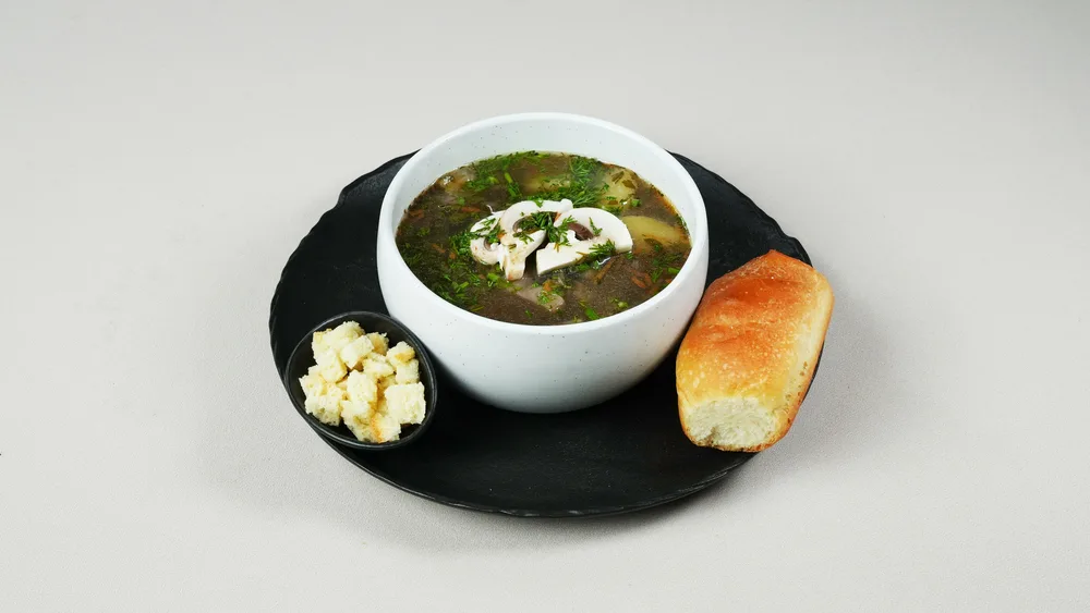 Mushroom Soup + Bread