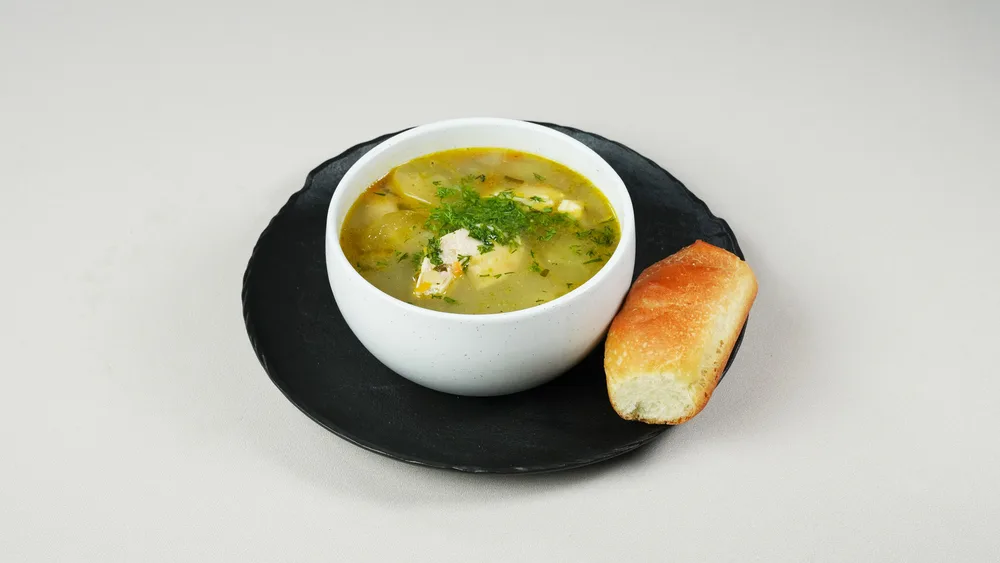 Rassolnik with Chicken + Bread