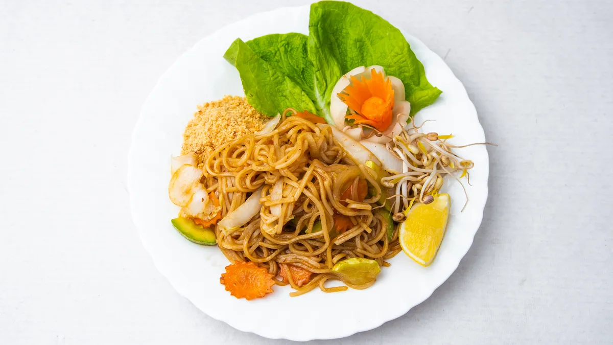 Tajlandske vegeterijanske nudle