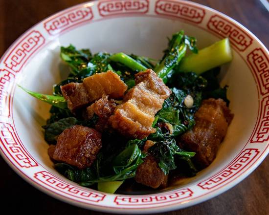 Chinese Broccoli ＆ Roasted Red Chili (over rice)