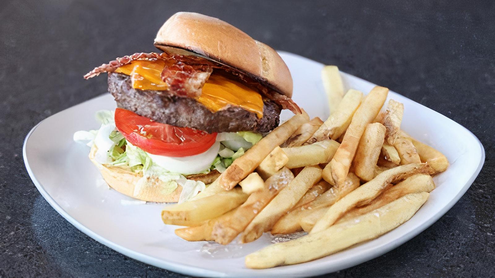 Smoked Cheddar Bacon Burger*