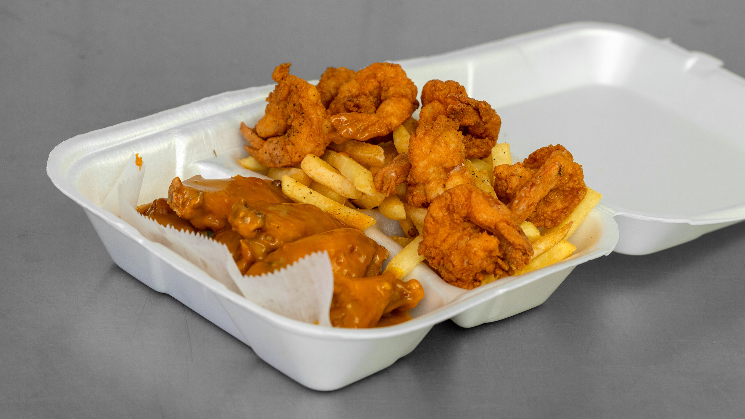 1. Wings and Shrimp andFries