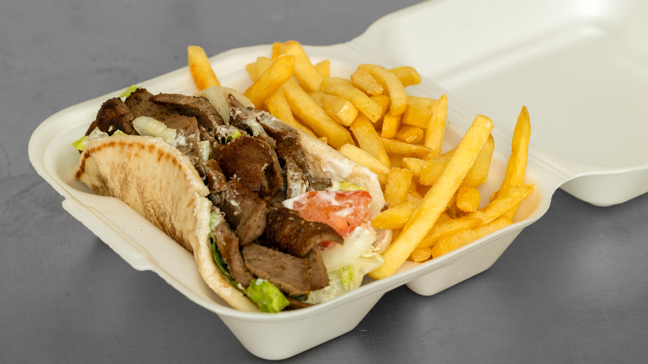 4. Gyro and Fries