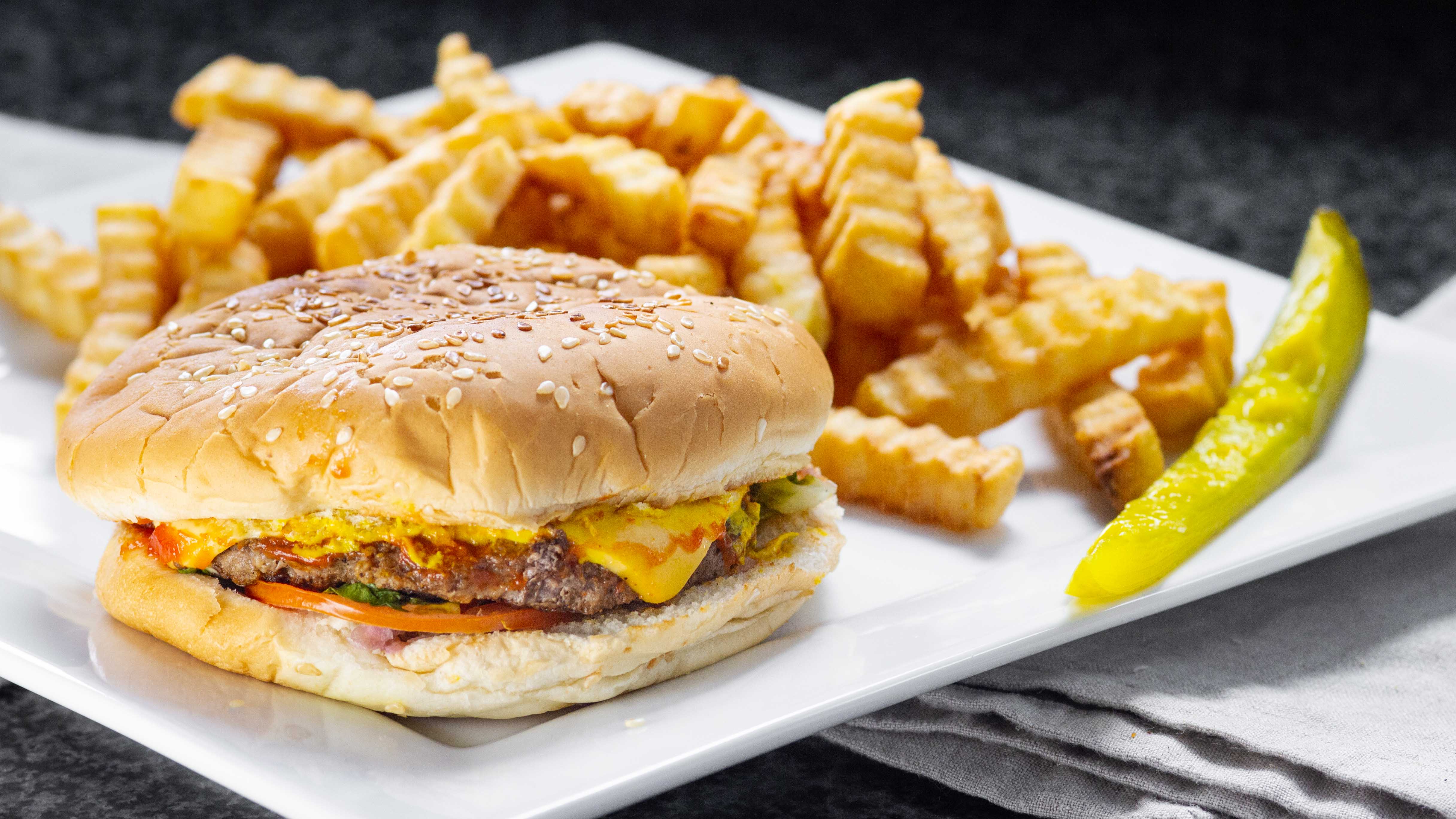 8. Hamburger and Fries