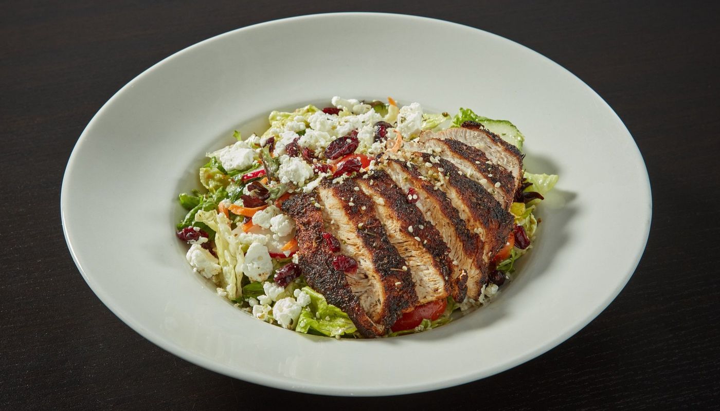 Blackened Chicken and Goat Cheese Salad