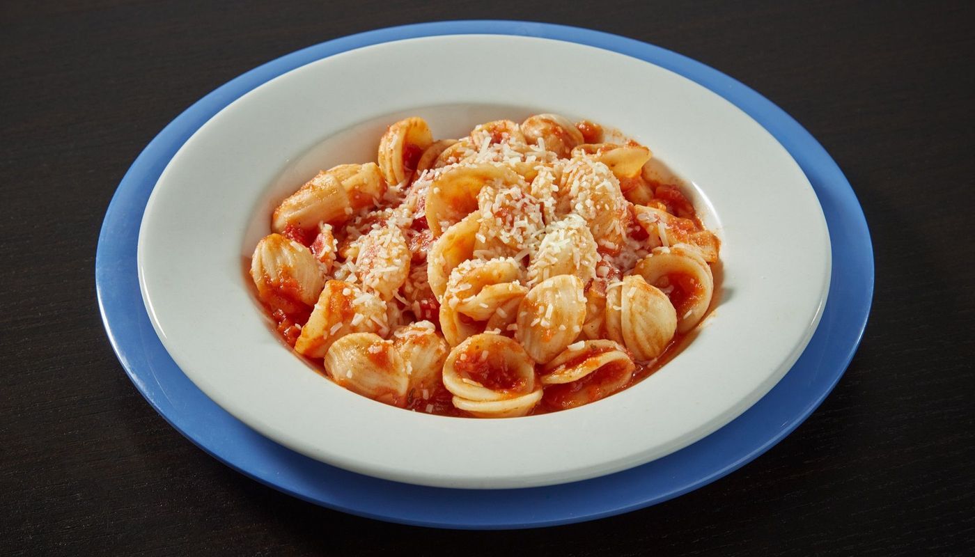 Kids Turtle Shell Pasta with Tomato Sauce