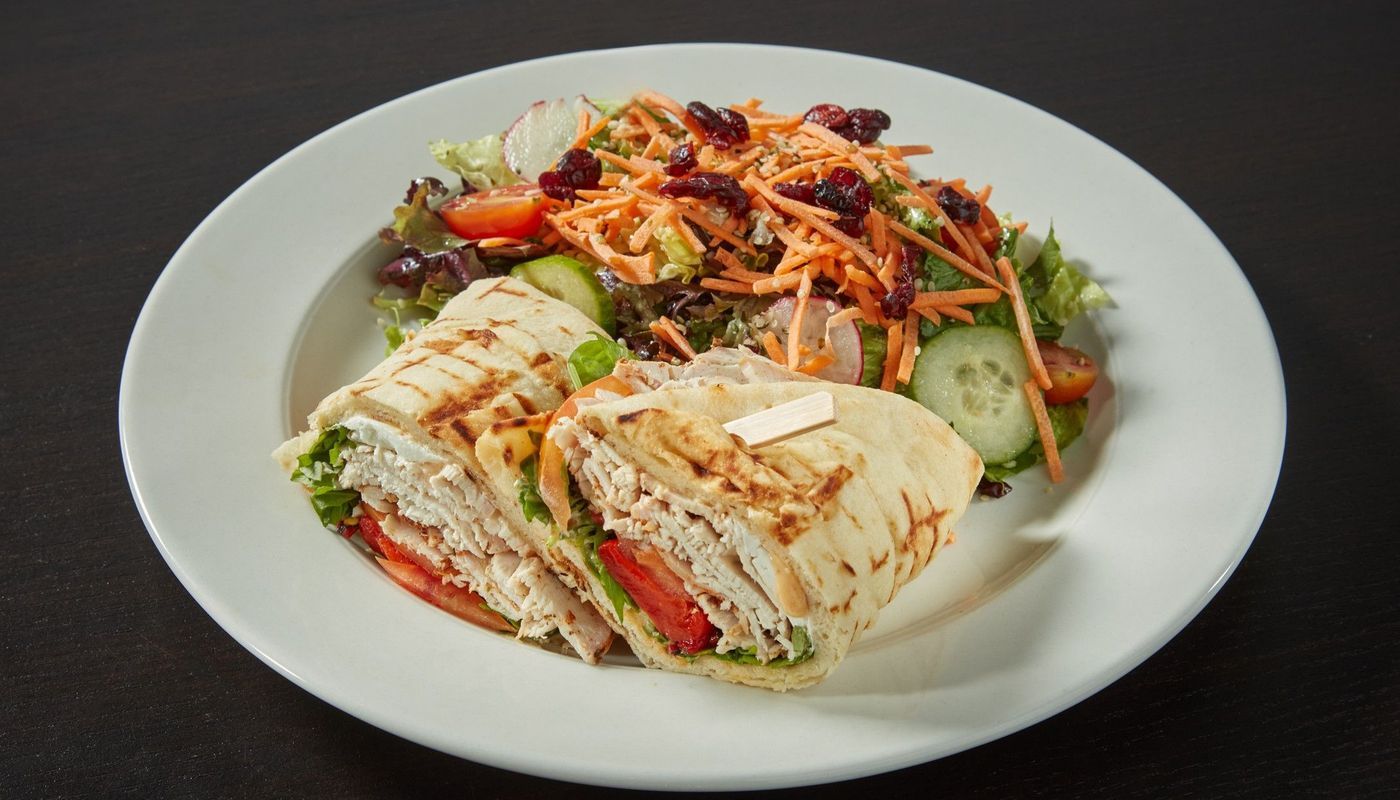 Turkey and Goat Cheese on Naan