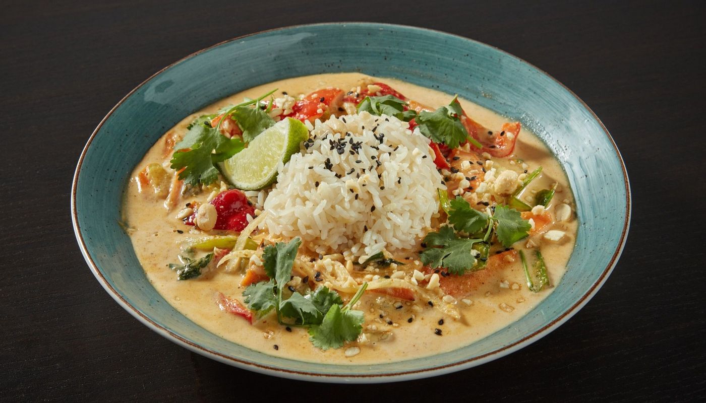 Yellow Coconut Curry Bowl Vegetarian