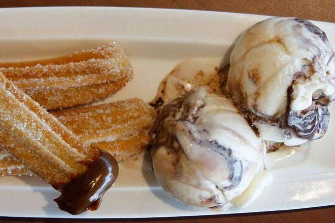Churros with Ice Cream