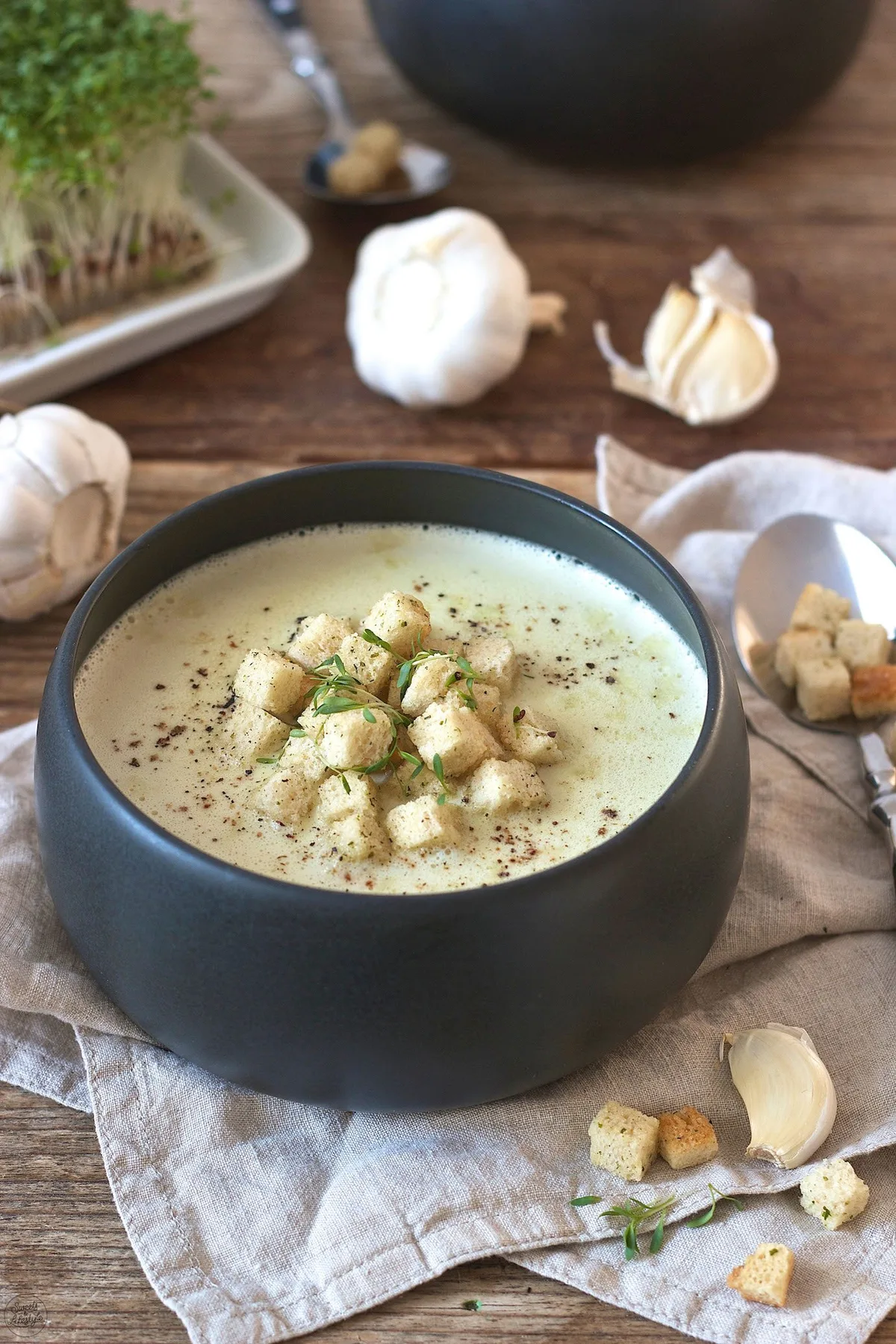 Knoblauchcremesuppe