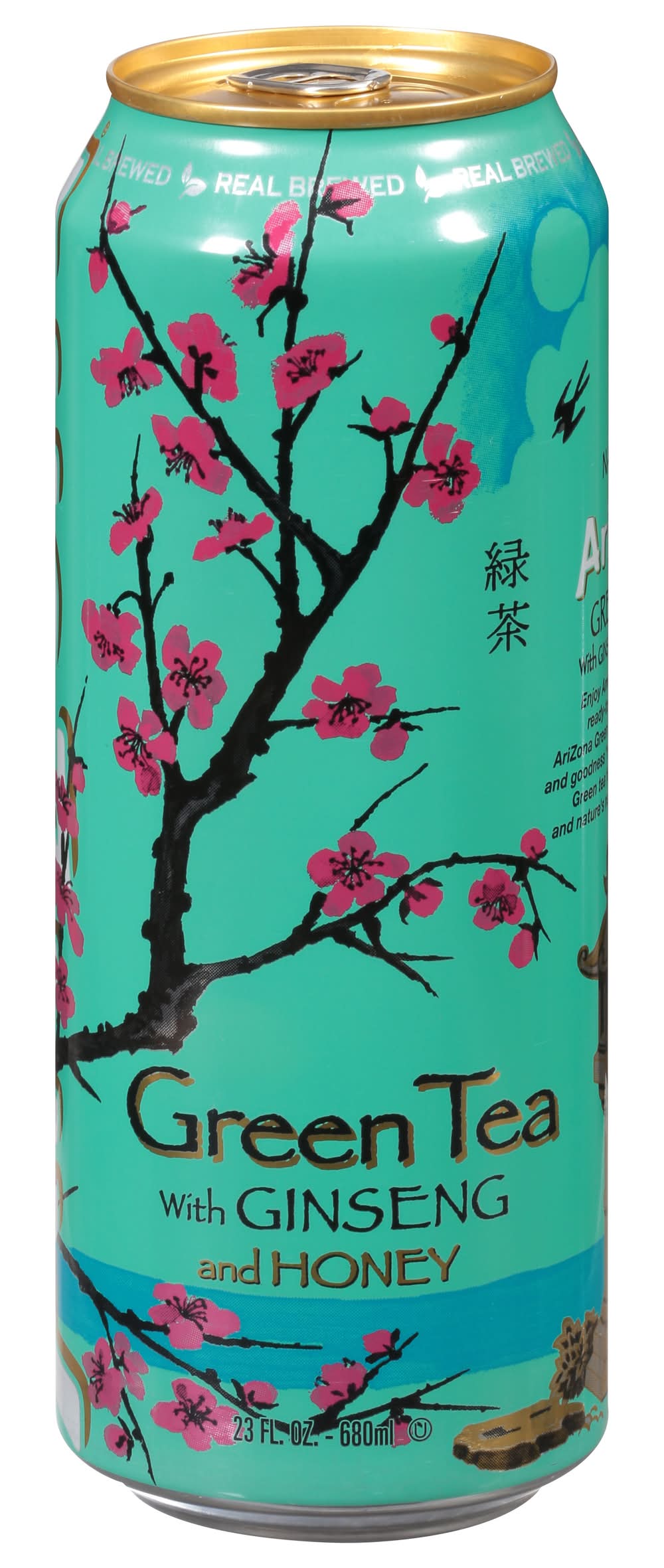 AriZona Real Brewed With Ginseng and Honey Green Tea (23 fl oz)
