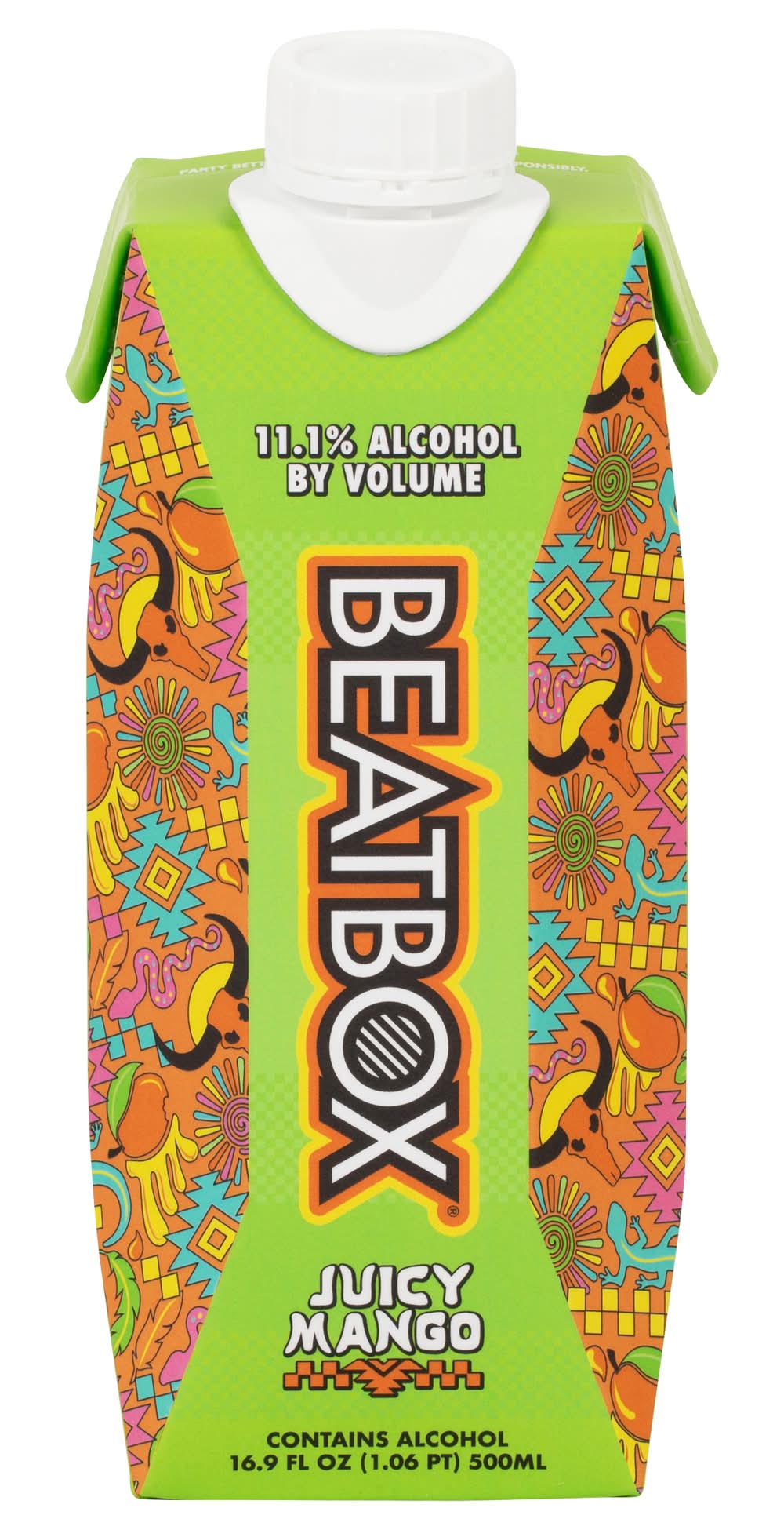 BeatBox Party Punch Wine Cocktail, Juicy Mango (16.9 fl oz)