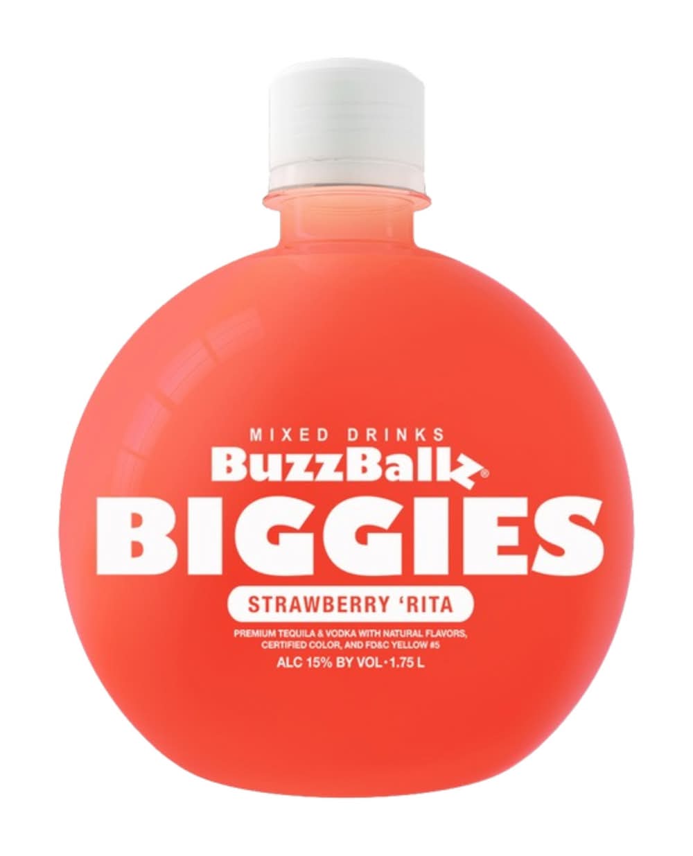 BuzzBallz Biggies Ready To Drink Margarita, Strawberry Rita (1.75 L)