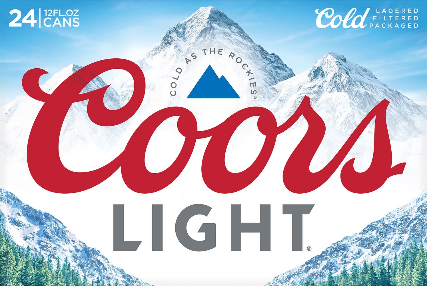 Coors Light American Style Light Lager Beer (24 x 12 fl oz)