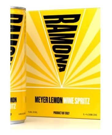 Ramona Organic Meyer Lemon Wine Spritz (4 x 8.4 fl oz)